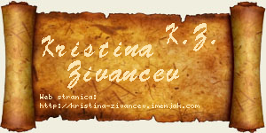 Kristina Živančev vizit kartica
